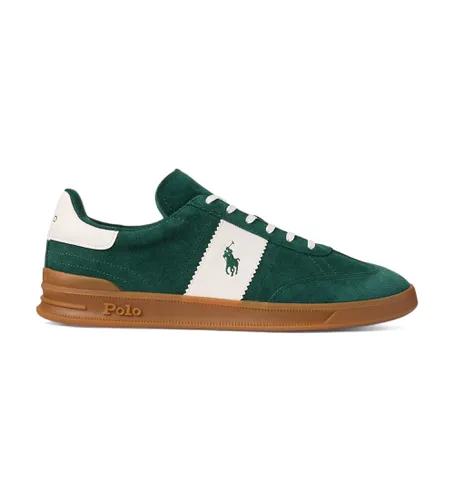 Aera Leather Sneakers (41), Cuir, Plat, Lacets, Casuel, Vert - Polo Ralph Lauren - Modalova