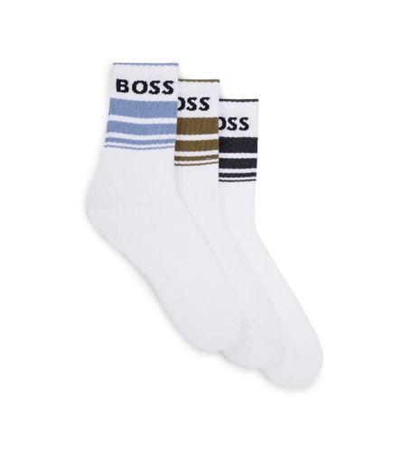 Lot de 3 chaussettes à rayures (40-46), Homewear, Coton - BOSS - Modalova