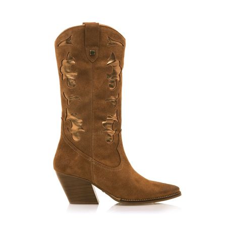 Bottes en cuir Missouri marron -Hauteur du talon 5cm (36), 3 à 5 cm, Aucun, Casuel - MTNG - Modalova