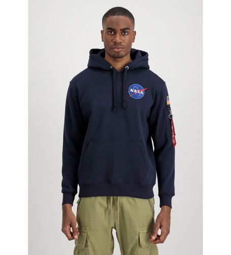 Sweat-shirt Space (S), Casuel, Coton, Manche longue, Marine - ALPHA INDUSTRIES - Modalova