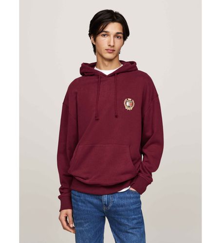 DM0DM19762 Sweat à capuche avec cordon de serrage marron (S), Casuel, Grenat, Le coton biologique, Durable - Tommy Jeans - Modalova