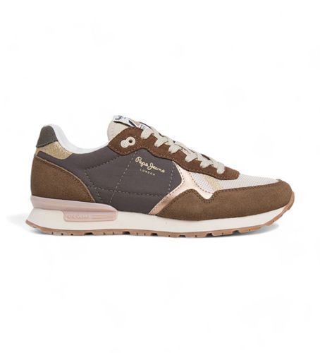 PLS40019 Brit Mixt Leather Sneakers brown (38), Cuir, Marron, Plat, Lacets, Casuel - Pepe Jeans - Modalova