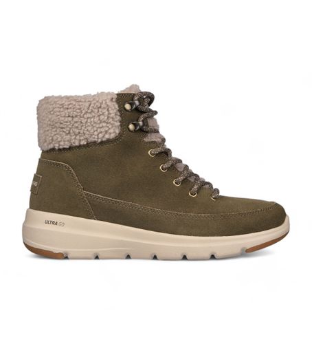 Bottes en cuir Glacial Ultra Woodlands vertes (36), Plat, Fermeture éclair, Casuel - Skechers - Modalova