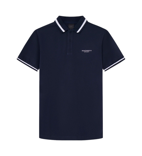 HM563337 Polo Hs Tipped (XL), Casuel, Coton, Manche courte, Marine - Hackett London - Modalova