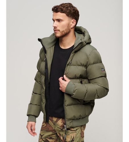 M5011904A Bomber Sports Puffer (S), Casuel, Vert, Polister recyclé - Superdry - Modalova