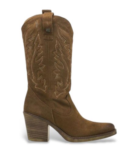 Bottes 54118 marron (36), Cuir, 5 à 8 cm, Aucun, Casuel - Mustang - Modalova