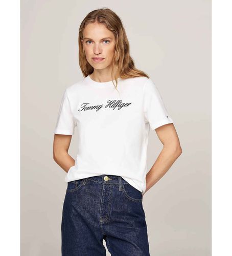 WW0WW43459 T-shirt avec logo (XXS), Casuel, Manche courte, Le coton biologique, Durable - Tommy Hilfiger - Modalova