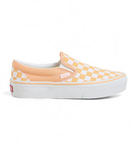 Unisex. VN00018EAAS1 Checkerboard Classic Slip-On Platform Sneakers (39), Tissu, 3 à 5 cm, Aucun, Casuel - Vans - Modalova