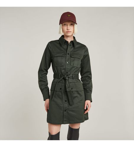 D23649-C072-995 Robe utilitaire verte (L), Casuel, Coton, Manche longue - G-Star - Modalova