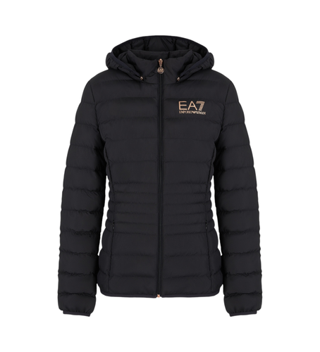 NTB23_TNF8Z Veste matelassée Core Lady en tissu technique recyclé avec capuche (M), Casuel, Polyester - EA7 - Modalova