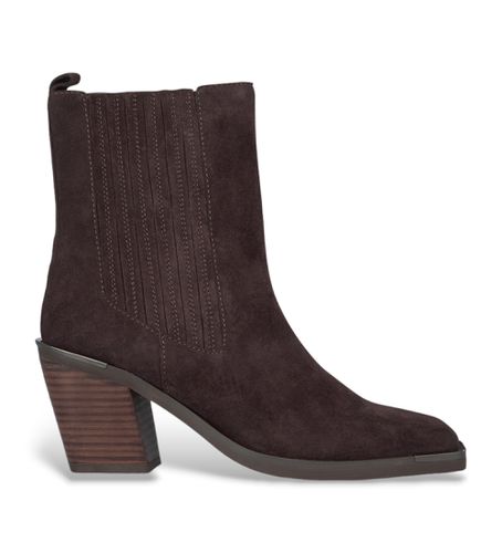 I240520 Bottines en cuir marron à bout carré (38), 5 à 8 cm, Aucun, Casuel - Alma en pena - Modalova