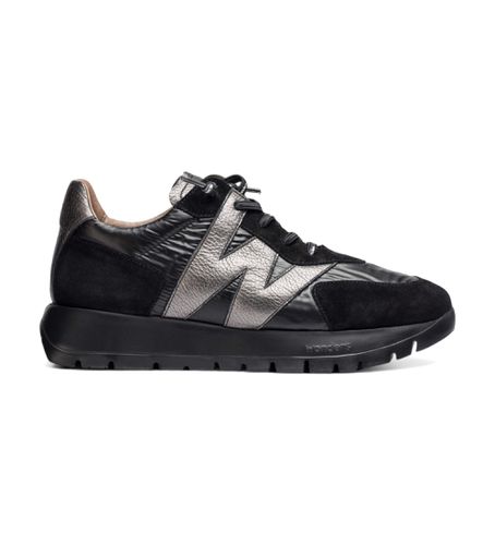 A-2464 Trainers Oslo (36), Cuir, Noir, Plat, 1 à 3 cm, Lacets, Casuel - Wonders - Modalova