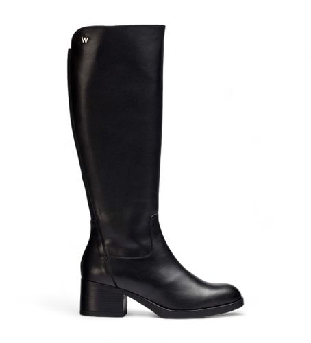 G-6241 Melissa Leather Boots (36), Cuir, 3 à 5 cm, Fermeture éclair, Casuel - Wonders - Modalova