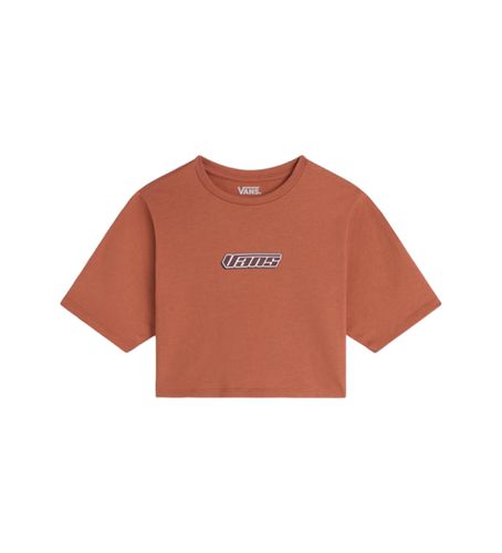 VN000HHMC9J1 Retro V Crew Crop II T-Shirt (S), Marron, Casuel, Coton, Manche courte - Vans - Modalova