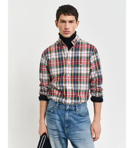 Chemise à carreaux en popeline à coupe régulière (4XL), Casuel, Coton, Manche longue - Gant - Modalova