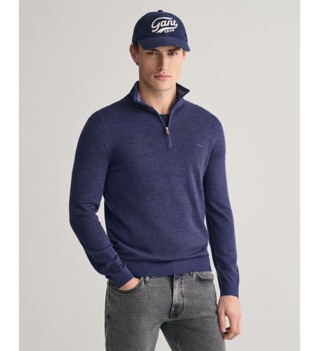 Pull en laine mérinos extra-fine avec demi-fermeture éclair (L), Casuel - Gant - Modalova