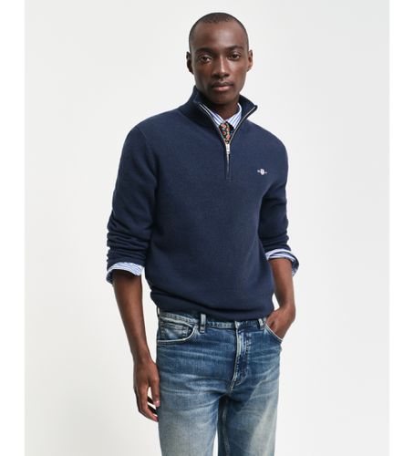 Pull demi-zip en laine d'agneau extra fine (L), Casuel - Gant - Modalova