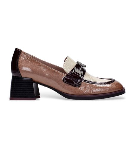 CHI243550 Mocassins en cuir marron avec fermeture à boucle sur le dessus (37), 3 à 5 cm, Aucun, Casuel - Hispanitas - Modalova