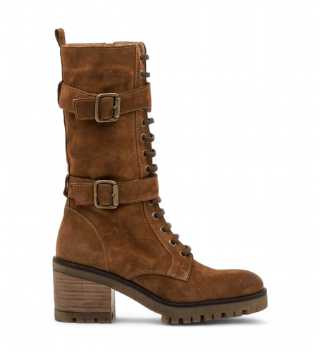 Bottes en cuir pour colline marron (37), 3 à 5 cm, Fermeture éclair, Casuel - Mustang - Modalova