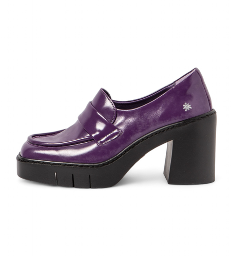 DR003_091 Mocassins en cuir lilas 1972 (41), 8 à 10 cm, Aucun, Casuel, Violet - Art - Modalova