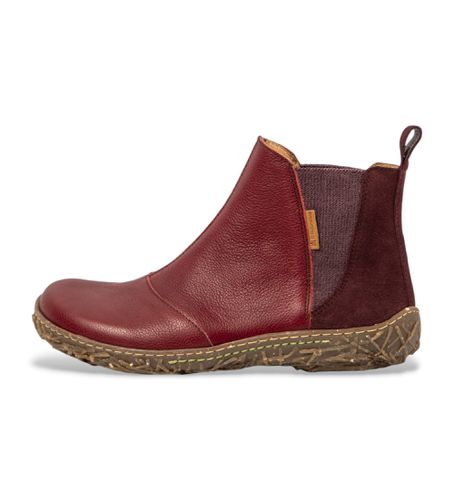 N7862ADE505_091 Bottines en cuir N786 marron (40), Plat, Aucun, Casuel, Grenat - El Naturalista - Modalova