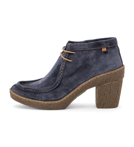 NF005_0B0 Bottines en cuir N5432 (36), 5 à 8 cm, Lacets, Casuel, Marine - El Naturalista - Modalova