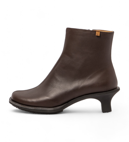 Bottines en cuir marron N5994 (36), 3 à 5 cm, Fermeture éclair, Casuel - El Naturalista - Modalova