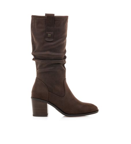 Bottes Miriana marron (36), Tissu, 5 à 8 cm, Aucun, Casuel - MTNG - Modalova