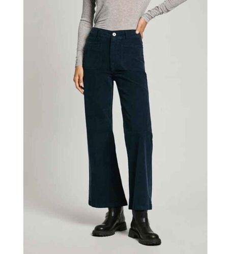 PL211776 Pantalon en velours côtelé de coupe évasée Celia (XS), Casuel, Coton, Marine - Pepe Jeans - Modalova