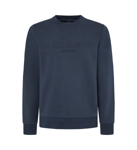 HM581264 Sweat-shirt Hs Embossed Crew (XS), Casuel, Coton, Marine - Hackett London - Modalova