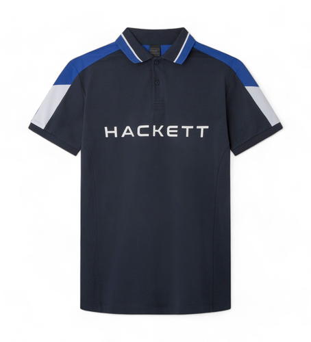 HM563333 Polo Hs Multi (XS), Casuel, Coton, Manche courte, Marine - Hackett London - Modalova