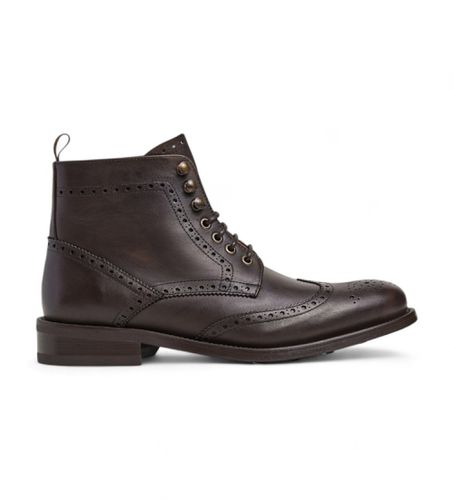 HMS21425 Bottines en cuir Jame marron (41), Plat, Lacets, Casuel - Hackett London - Modalova