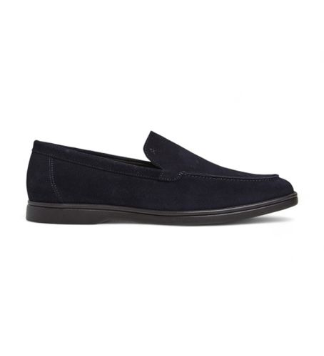 HMS21432 Martin Signature Leather Loafers (40), Cuir, Plat, Aucun, Casuel, Classique, Marine - Hackett London - Modalova