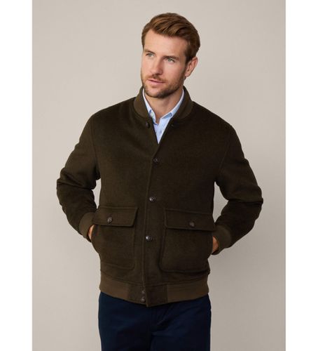 HM403233 Veste bombardier verte (XL), Casuel, Polyester, Manche longue - Hackett London - Modalova