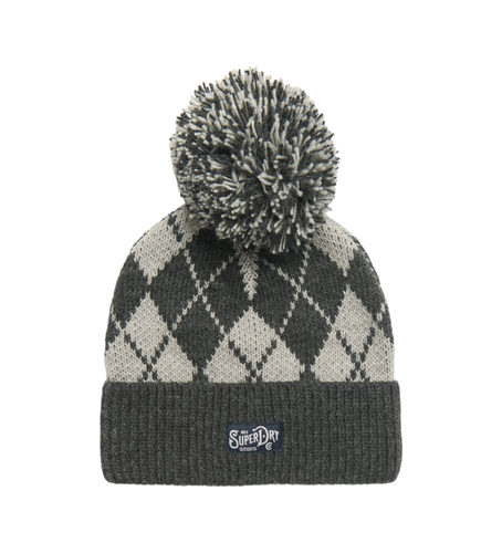 Unisex. Y9010192A Bonnet tricoté imprimé (OSFA), Casuel, Acrylique - Superdry - Modalova