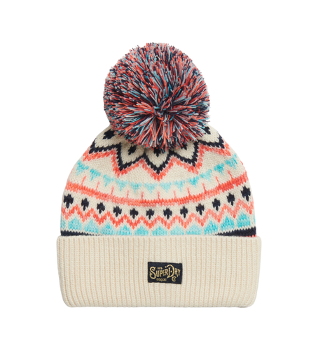 Unisex. Y9010192A Bonnet tricoté imprimé (OSFA), Casuel, Acrylique - Superdry - Modalova