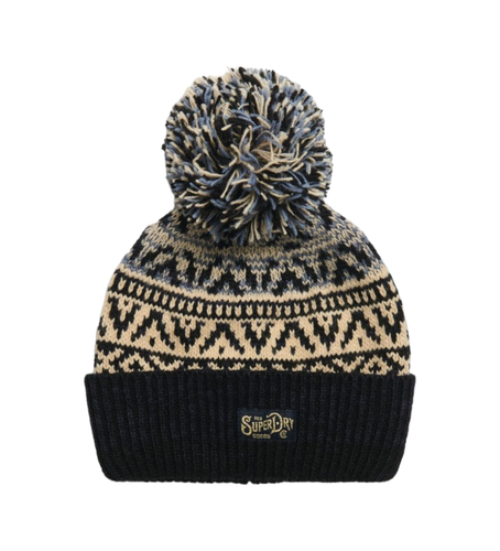 Unisex. Y9010192A Bonnet tricoté imprimé (OSFA), Casuel, Acrylique - Superdry - Modalova