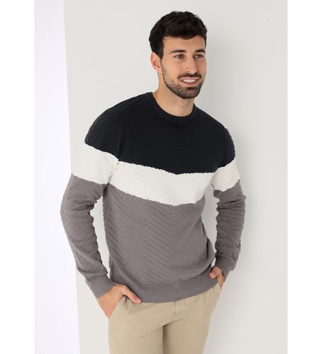 Pull Ottoman en maille côtelée avec col bénitier multicolore (S), Casuel, Coton - Bendorff - Modalova