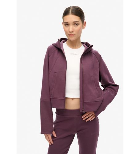 W2012179A Sweat à capuche zippé Sport Tech de coupe décontractée lilas (L), Casuel, Violet, Multisport, Polyester - Superdry - Modalova