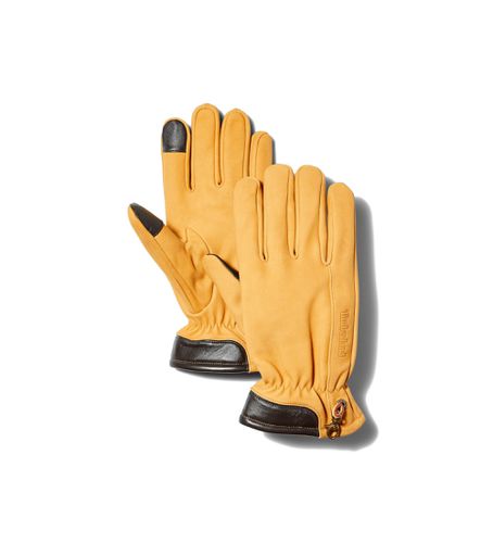 TB0A1EMN2311 Gants en cuir compatibles avec les écrans tactiles Winter Hill (S), Casuel, Jaune - Timberland - Modalova