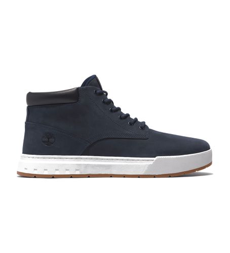 TB0A28940191 Baskets en cuir à lacets Maple Grove mid-top (40), Plat, Casuel, Marine - Timberland - Modalova