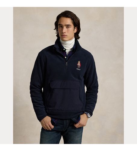 Polo hybride en polaire Bear Fleece (S), Casuel, Polyester, Marine - Polo Ralph Lauren - Modalova