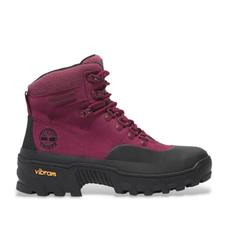 TB0A2PDJEKH1 Bottes en cuir mi-mollet imperméables avec lacets et caoutchouc Vibram foncé (35.5 W), Plat, Sport - Timberland - Modalova