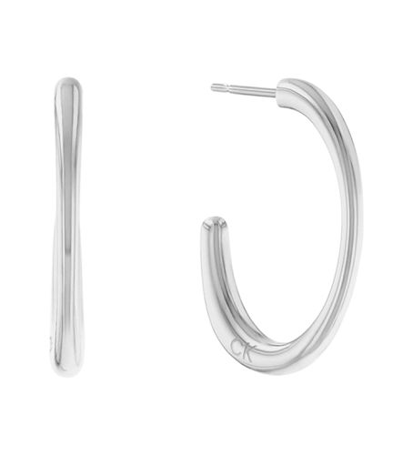 Boucles d'oreilles grises aux formes organiques ludiques (OSFA), Casuel, Acier inoxidable - Calvin Klein - Modalova