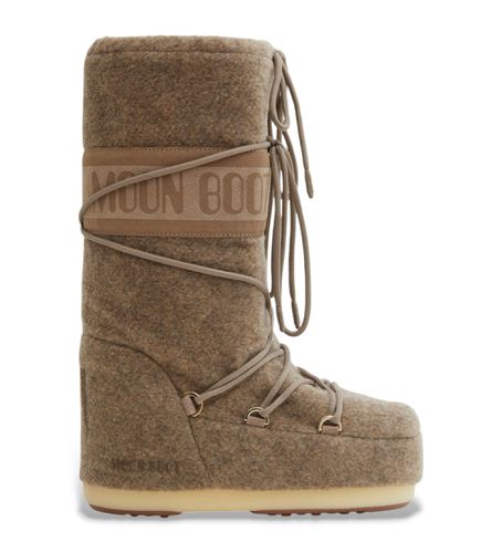 D1402960 Bottes en cuir Icon Felt (42/44), Marron, Plat, Aucun, Casuel - Moon Boot - Modalova