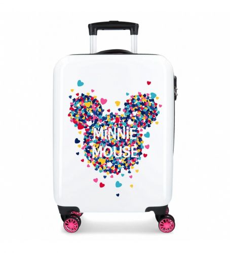 Garçon. 3671767 Valise taille cabine Minnie Magic coeurs rigides -36x55x20cm (OSFA), Blanc, Casuel, Rose, Syn - Joumma Bags - Modalova