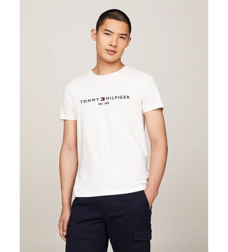 MW0MW11465 T-shirt avec logo (S), Casuel, Manche courte, Le coton biologique - Tommy Hilfiger - Modalova