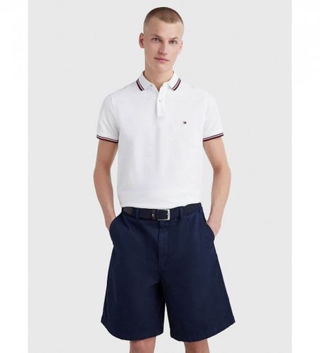 Til mænd. MW0MW13080 Core Tommy Tipped Slim polo shirt (L), Casual, Bomuld, Korte ærmer, Økologisk bomuld, Bæredygtig - Tommy Hilfiger - Modalova