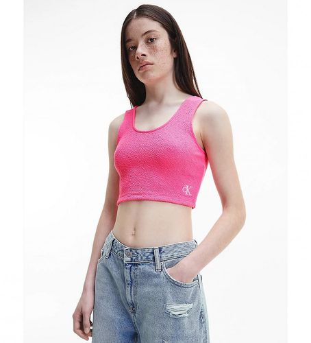 Til kvinder. J20J219659 Sirsaca Cropped Tank Top (M), Casual, Bomuld - Calvin Klein Jeans - Modalova