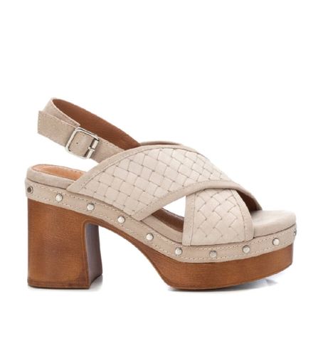 Til kvinder. 16061602-HIELO Sandaler i 160616 ishvid (40), Beige, 8-10, Splittet , Spænder, Casual - Carmela - Modalova
